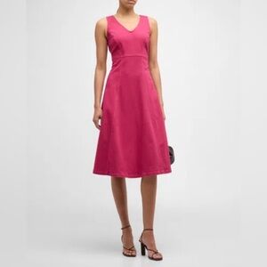 Emporio Armani Vibrant Pink Midi Dress
